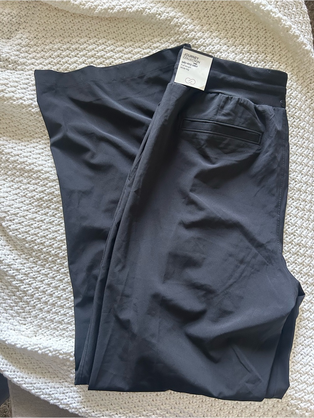 Calia Truelight wide leg black pant